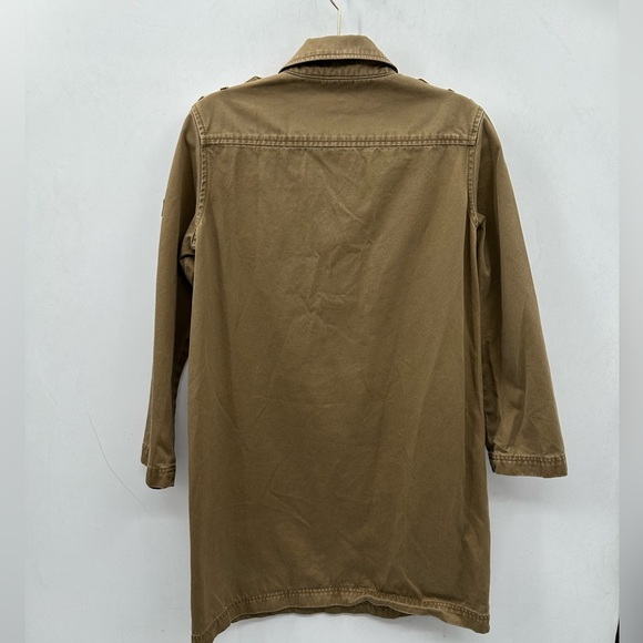 MARC BY MARC JACOBS Military green woman cotton midi utility luxury boho dress M - Picture 3 of 16